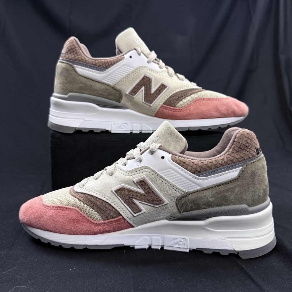 Size 7 New Balance 997 M997CSU Sunset "Desert Heat" Tan Pink Mens Sneakers - Picture 2 of 12